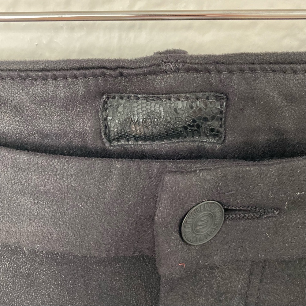 MOTHER The Looker in Look But Don’t Touch Faux Suede Jeans, Size 28 - Picture 5 of 9